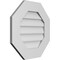 Ekena Millwork Octagonal Surface Mount PVC Gable Vent: Non-Functional, w/ 3-1/2"W x 1"P Standard Frame, 20"W x 20"H GVPOC20X2001SN - alternate 4